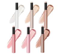 Enlumineur Visage | Lot de 6, légers et modulables - Bâton de Contour et d'Enlumineur - pour Rendez-vous Mariage Camping Voyage Sœur Fille Amie