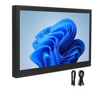 Enlybee Moniteur Portable 10 Pouces, écran Externe HD 1024 x 600 avec Deux Haut-parleurs, Interface Casque USB, pour Ordinateur Portable, Jeux, multimédia