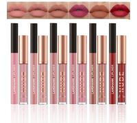 EnMart Lip Liner et Rouge à lèvres Ensemble de Maquillage, Mats Liquides Rouges à lèvres, Crayons à lèvres brillants à lèvres 2 en 1, Waterproof Liquid Lipstick, Coffret cadeau maquillage pour femmes