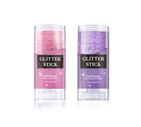 EnMart Stick à Paillettes Corps 2 Couleurs, Gel Brillant Sequins Crème Maquillage Visage, Cosmétique Brillant Longue Tenue Liquide Diamant pour Makeup Festival - Pour Corps, Visage, Yeux, Cheveux