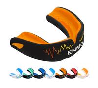 Enmo Maxilla Pro Gum Shield Protège-dents pour adulte et enfant de 10 ans et plus avec étui pour le rugby, la boxe, le hockey et les sports de contact - Protège-dents avec ébullition et morsure,