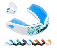 Enmo Maxilla Pro Gum Shield Protège-dents pour adulte et enfant de 10 ans et plus avec étui pour le rugby, la boxe, le hockey et les sports de contact - Protège-dents avec ébullition et morsure,