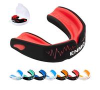 Enmo Maxilla Pro Gum Shield Protège-dents pour adulte et junior 10+ avec étui pour rugby, boxe, hockey et sports de contact - Protège-dents avec ébullition et morsure, technologie de canaux