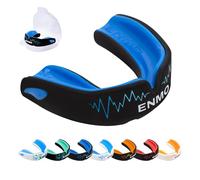 Enmo Maxilla Pro Gum Shield Protège-dents pour adulte et junior 10+ avec étui pour rugby, boxe, hockey et sports de contact - Protège-dents avec ébullition et morsure, technologie de canaux