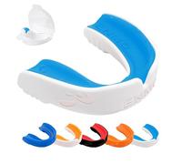 Enmo Maxilla - Protège-dents en gel pour adultes et enfants de 10 ans et plus avec étui pour le rugby, la boxe, le hockey et les sports de contact - Protège-dents avec ébullition et morsure,