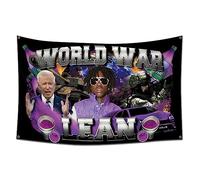 ENMOON World War Lean Flag 3x5 Ft Funny Banner for Parade Breeze College Dorm Room Man Cave Outdoor Parties Decor