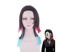 Enmu Anime Démon Slayer Kimetsu No Yaiba Cosplay Perruque Cosplay Cheveux Synthétiques Courts Fête D'Halloween + Casquette De Perruque Gratuite Pl-597