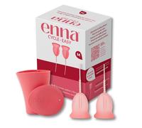 Enna Cycle Easy Cup Menstruelle Taille M avec Applicateur| 2 Coupes | Avec enna box stérilisatrice | Silicone médical | fabriquée en Espagne | Réutilisable | Jusqu'à 12h