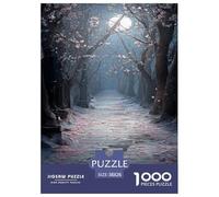 Enneigé Chemin Puzzle Puzzle De 1000 Pièces Jouet De Défi pour Adultes Serein Puzzle Impossible Défi ÉduChatif Cadeau De Décoration Intérieure 38x26cm/1000pcs
