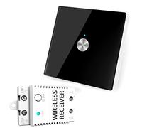 ENNIO Interrupteur de Commande à Distance sans Fil, Panneau de Commutation du récepteur sans Fil 100V-240VAC 50 / 60HZ Coffre-Fort à la Vie léger Taille compacte Facile à Utiliser Facile à Installer