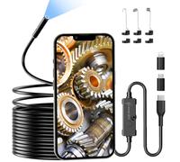 Ennovor Camera Endoscopique 1920 HD avec 8 Lumières LED Caméra d'inspection de Serpent, 3 en 1 USB Caméra Endoscopique pour Smartphone Android et iOS, iPhone, iPad, Samsung (16,5 FT/5 m)