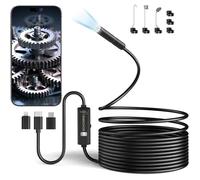 Ennovor Camera Endoscopique avec lumière HD 1920P avec 8 LED, sans WiFi, Compatible Android & iOS, pour Voitures | Tuyaux |