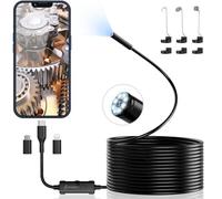 Ennovor Camera Endoscopique D'inspection 1920 HD Serpent avec 8 LED Pas de WiFi Camera Inspection Canalisation pour Android et iOS（5M）