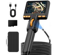 Ennovor Caméra Endoscopique Lentille Rotative,IPS 5'' avec 8 Lumières LED Réglable,1080P HD Étanche Camera Inspection Canalisation,Gadgets pour Hommes(1.5M&Carte 32G)