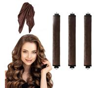ENNSOO Lot de 3 bigoudis sans chaleur, tiges en velours avec crochet pour boucles soufflées, ensemble de bouclage de cheveux pour tous les types de cheveux, ensemble de bouclage en satin sans chaleur