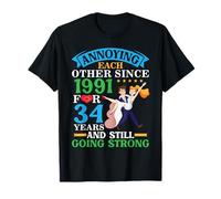 Ennuyant les uns les autres depuis 1991 pendant 34 ans toujours forts T-Shirt