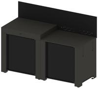 Eno - Meuble De Cuisine Extérieure Essential 2 Modules Grir Cargo Pmod702m