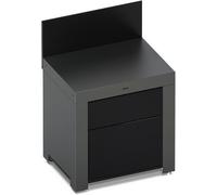 Eno - Meuble Modulo Plan Travail 2 Tiroirs Gris Cargo