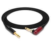 enoaudio Mogami 2524 Câble Instrument Professionnel | Neutrik Gold Silent Switch 6,3mm jack TS coudée - 6,3mm TS | HiFi - 1,5 m