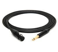 enoaudio Mogami 2534 Quad Câble Audio Professionnel asymétrique | Neutrik Gold 6,3mm TS - XLR femelle | HiFi - 0,5 m