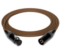 enoaudio Mogami 2534 Quad Professionel Studio Câble microphone symétrique | Neutrik Gold XLR femelle - XLR mâle | HiFi, marron, 5 m
