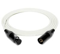 enoaudio Mogami 2534 Quad Professionel Studio Câble microphone symétrique | Neutrik Gold XLR femelle - XLR mâle | HiFi, blanc, 1,5 m