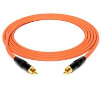 enoaudio Mogami 2534 Quad Professionel Studio Câble | Neutrik Gold RCA | Hi-Fi, Orange, 5,0 m