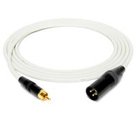 enoaudio Mogami 2534 Quad Professionel Studio Câble | Neutrik Gold RCA vers XLR mâle | HiFi, blanc, 1,5 m
