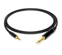 enoaudio Mogami 2893 Câble haute définition Eurorack Adapter | Neutrik Gold 6,3mm jack TS - Amphenol Gold 3,5 mm TRS Mini | HiFi - 1,0 m