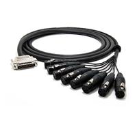 enoaudio Mogami 2932 8 Multipaire Câble analogique studio Breakout | Gold D-Sub 25 - Neutrik XLR femelle | HiFi - 2,0 m