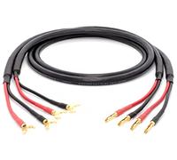 enoaudio Mogami 3103 (L,R) Paire de câbles de haut-parleur haute définition Or 24 carats Fiche banane T8 - Cosses (Spades) 1,0 m