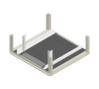 enoc enoc Pack de plaques de sol BPP 88 X1-S 800 x 800 mm noir Quantité:1