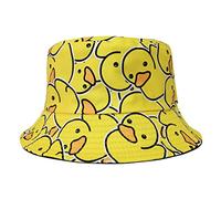 Enodtter Chapeaux bob pour hommes, femmes, adolescents, Canard (jaune), Taille unique