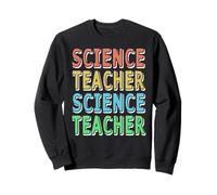 Énoncé coloré répété pour Professeur de Science Sweatshirt