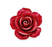 Bling Jewelry Déclaration De Mode Romantique Broche Fleur Rouge Fleurie 3D Sculptée Grande Fleur De Rose pour Femmes Ados