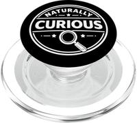 Énoncé de pensée analytique de l'état d'esprit naturellement Curieux PopSockets PopGrip pour MagSafe