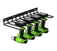 ENONCI Support mural épais pour perceuse, organiseur d'outils électriques, organiseur de perceuse robuste pour garage, atelier