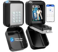 ENONEO Boîte s Sécurisée Exterieur |Bluetooth Connectée| Boitier Clefs Murale Digital Boite a Clef Connectee & Codes Multiples, IP65 Étanche Boite a Cle avec Code Rétroéclairé