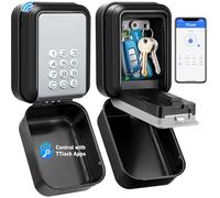 ENONEO Boîte à Cléfs Sécurisée Exterieur IP65 Étanche Boitier Clefs Murale Boite a Clef avec Code Rétroéclairé, Anti-vol Boite a Cle Connectée Bluetooth & Codes Multiples