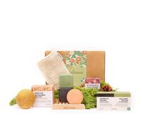 Enooso - Coffret Cadeau Femme Beauté Bestseller avec Shampoing Solide, Après-Shampoing, Gel Douche et Nettoyant Visage | Set Cadeau Noël Femme | Gift Box Plus Vendus Naturels Vegan Made in Italy