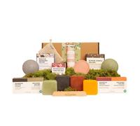 Enooso - Coffret Cadeau Femme Beauté Complet avec Shampoing Solide, Après-Shampoing, Gel Douche, Gommage et Nettoyant Visage | Set Cadeau Noël Femme | Gift Box Cosmétiques Naturels Vegan Made in Italy