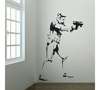 Énorme Grand Sticker mural Gunman Stormtrooper XXL Stickers muraux légendaires Star Wars Stickers muraux pour les hommes.