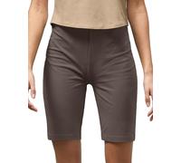Enorsia Short de cyclisme pour femme - Coupe extensible - Avec taille élastique - Tissu doux et respirant - Pour l'entraînement, la course à pied, le yoga, le sport, marron, 38