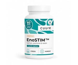 EnoSTIM™ Safran Complexe Breveté - CUURE | Libido, Performance & Bien-être Masculin | Relaxation & Équilibre Émotionnel | 60 jours - 60 gélules | Vegan - Fabriqué en France