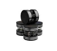 Pack de 4 Absorbeurs De Précision anti-vibrations Enova Hifi Pads 10 Pro pour platine vinyle et enceintes Hi-Fi Noir Noir E