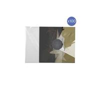 Enova HiFi Accessoire platine vinyle PEV 100 33T Lot de 100 pochettes 33 tours