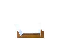 Meuble de rangement Enova Hifi VR 40 WP Bois et Transparent pour disques vinyle Vinyle