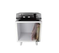 Meuble Enova Hifi Vinyle Lover Cube wh Blanc Vinyle