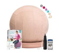 ENOVI ProBalanceΩ Chaise ballon de yoga avec housse de protection et base pour bureau à domicile, bureau, accouchement et grossesse 75 cm