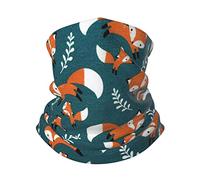 ENPAP Mignon renard vert cache-cou doux couverture de cou Tube demi-visage masque écharpe cagoule pour les Sports de plein air
